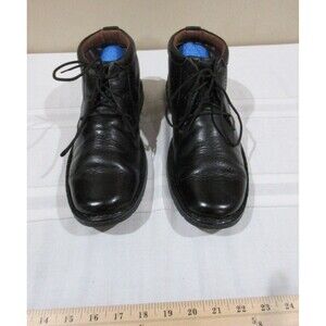 Clarks Stratton Limit Mens Size 10 M Chukka Boots Black Leather